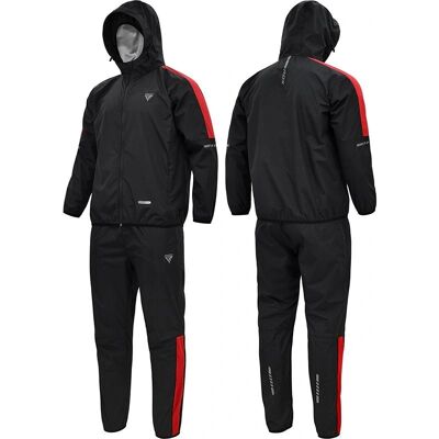Tuta Sauna Rossa Unisex RDX - Abbigliamento Fitness Tuta Sauna Rossa Unisex RDX - Abbigliamento Fitness