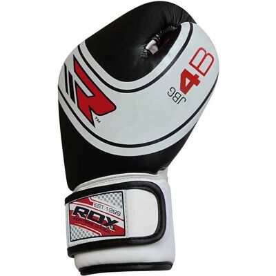 RDX Boxing Gloves - Kids - 4 oz - Black/White - Boxing Gear RDX Boxing Gloves - Kids - 4 oz - Black/White - Boxing Gear