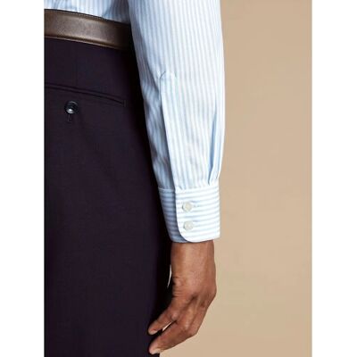 Charles Tyrwhitt Sky Blue Non-Iron Cotton Formal Shirt - Slim Fit Charles Tyrwhitt Sky Blue Non-Iron Cotton Formal Shirt - Slim Fit