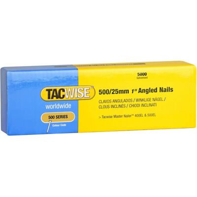 Tacwise Modell 500/25mm Edelstahl Gewinkelte Nägel für Nagelpistole - Nägel Tacwise Modell 500/25mm Edelstahl Gewinkelte Nägel für Nagelpistole - Nägel