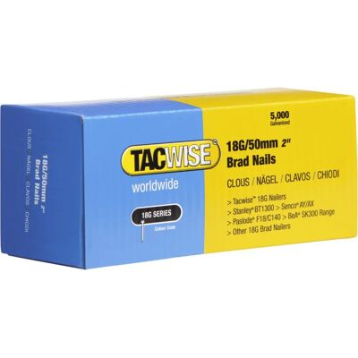 Tacwise 0401 Galvanisierte 18G/50mm Brad Nägel - Nägel Tacwise 0401 Galvanisierte 18G/50mm Brad Nägel - Nägel