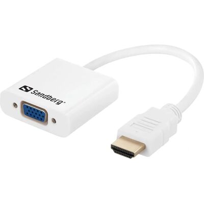 Sandberg 508-77 Video kabeladapter - HDMI til VGA + Audio Sandberg 508-77 Video kabeladapter - HDMI til VGA + Audio