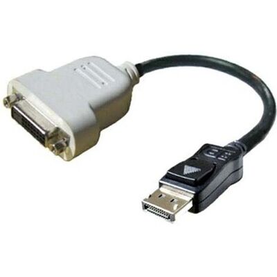 Adattatore Dell DisplayPort DVI-D - 0,23m - Nero e Bianco Adattatore Dell DisplayPort DVI-D - 0,23m - Nero e Bianco