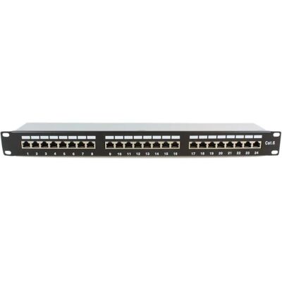Microconnect PP-007 Patch Panel - Cat. 6, Svart Microconnect PP-007 Patch Panel - Cat. 6, Svart