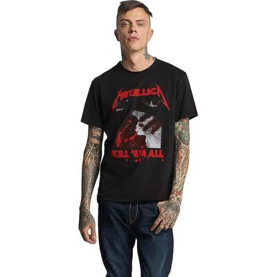Metallica Kill Them All Camiseta Vintage Preta - T-Shirt Metallica Kill Them All Camiseta Vintage Preta - T-Shirt