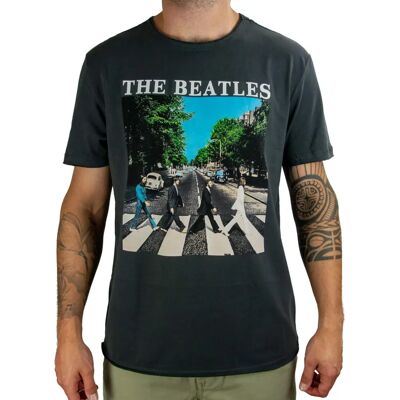 T-Shirt Amplified The Beatles Abbey Road Charcoal - T-Shirt - Publicité T-Shirt Amplified The Beatles Abbey Road Charcoal - T-Shirt - Publicité