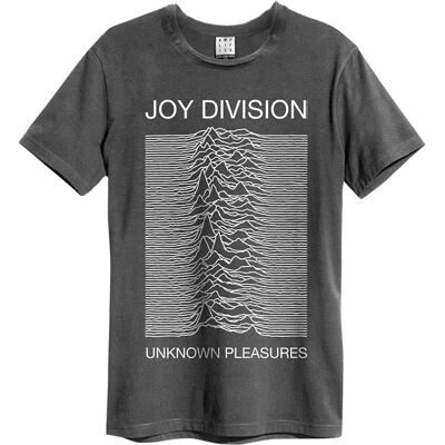 Amplified Joy Division Unknown Pleasures T-Shirt - Grå - S - T-Shirt Amplified Joy Division Unknown Pleasures T-Shirt - Grå - S - T-Shirt