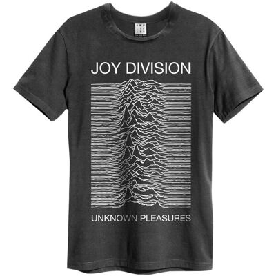 Amplified Joy Division Unknown Pleasures T-paita - Harmaa - Unisex - Vintage Tyyli Amplified Joy Division Unknown Pleasures T-paita - Harmaa - Unisex - Vintage Tyyli