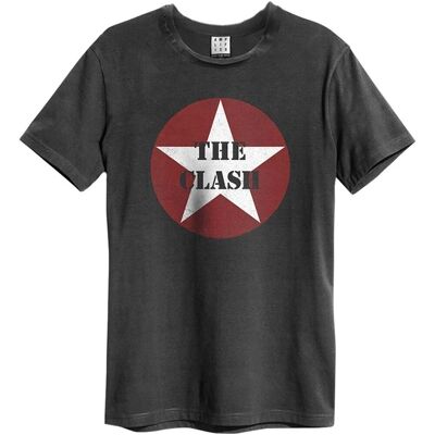 Amplified The Clash - T-shirt Logo Étoile Charbon Moyen - T-shirt - Publicité Amplified The Clash - T-shirt Logo Étoile Charbon Moyen - T-shirt - Publicité