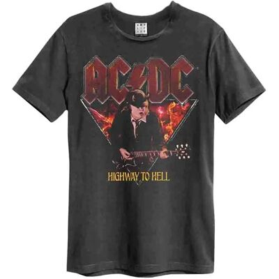 AC/DC Highway To Hell Charcoal T-Shirt - T-Shirt AC/DC Highway To Hell Charcoal T-Shirt - T-Shirt