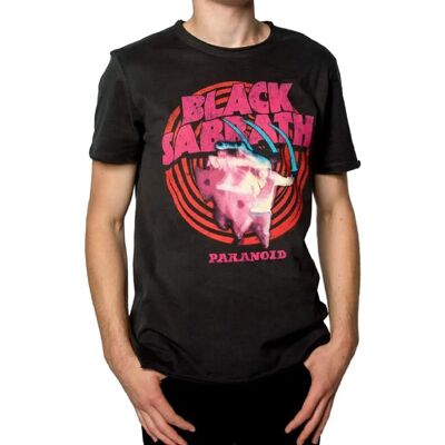 T-Shirt Black Sabbath Paranoid - Unisexe Charcoal - Publicité T-Shirt Black Sabbath Paranoid - Unisexe Charcoal - Publicité