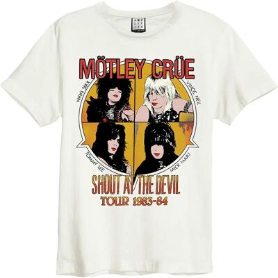Amplified Clothing Motley Crue Shout At The Devil T-Shirt Blanc XL - Publicité Amplified Clothing Motley Crue Shout At The Devil T-Shirt Blanc XL - Publicité