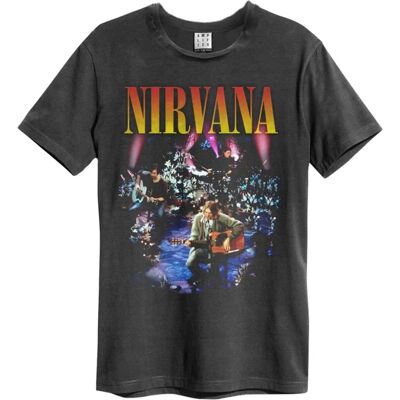 Amplified Nirvana Live In New York T-Paita - Harmaa - Unisex Amplified Nirvana Live In New York T-Paita - Harmaa - Unisex