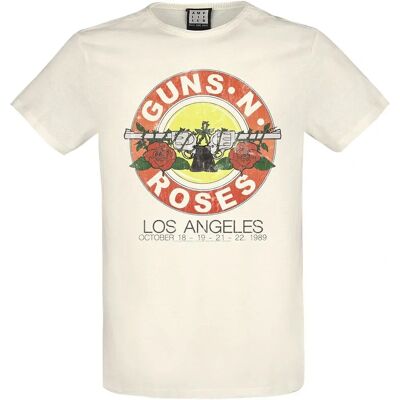 Guns N' Roses Vintage Bullet T-shirt - Unisex Vit Guns N' Roses Vintage Bullet T-shirt - Unisex Vit