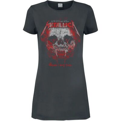 Metallica Amplified Collection Missä Vain Menen - Lyhyt mekko naisille Metallica Amplified Collection Missä Vain Menen - Lyhyt mekko naisille