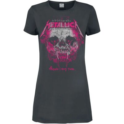 Metallica Lyhyt Mekko - Pink Ink - XS-XXL - Naisille Metallica Lyhyt Mekko - Pink Ink - XS-XXL - Naisille