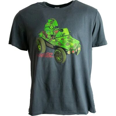 T-Shirt Gorillaz Geep Charcoal - Unisexe - Publicité T-Shirt Gorillaz Geep Charcoal - Unisexe - Publicité