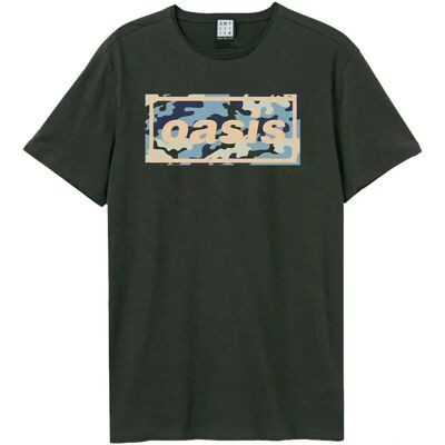 Oasis Camo Band Logo Förstärkt T-shirt - T-Shirt Oasis Camo Band Logo Förstärkt T-shirt - T-Shirt