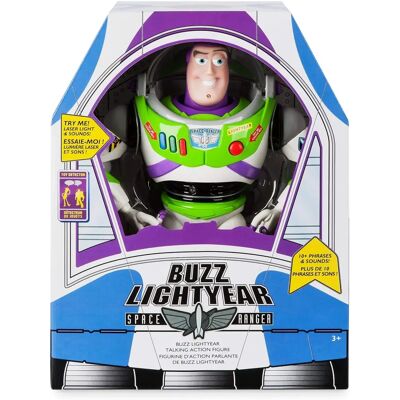 Disney - Buzz Lightyear Deluxe Talking Figure - Action Figure - Publicité Disney - Buzz Lightyear Deluxe Talking Figure - Action Figure - Publicité