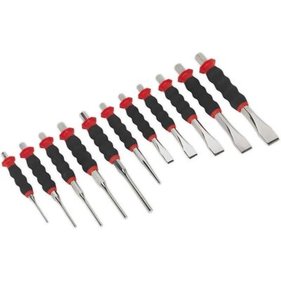 Sealey AK9135 Sheathed Punch & Chisel Set - Punch & Chisel Set Sealey AK9135 Sheathed Punch & Chisel Set - Punch & Chisel Set