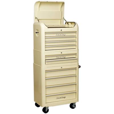 Sealey AP28COMBO2 Retro Tool Storage Set - Cream Sealey AP28COMBO2 Retro Tool Storage Set - Cream