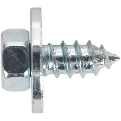 Sealey ASW121 Vis Acme Zinguée - Pack de 50 - #12 x 1/2" - Avec rondelle captive Sealey ASW121 Vis Acme Zinguée - Pack de 50 - #12 x 1/2" - Avec rondelle captive