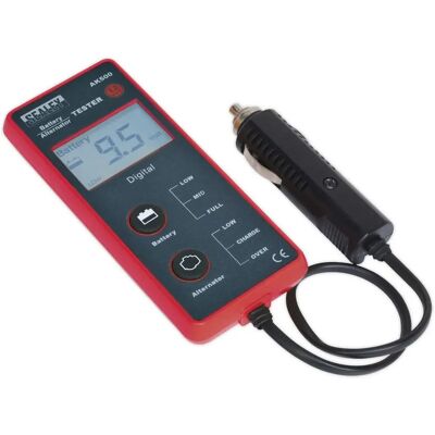 Testeur de baterie și alternator Sealey AK500 - Ecran LCD 12V Testeur de baterie și alternator Sealey AK500 - Ecran LCD 12V