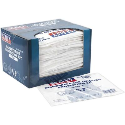 Sealey CCSET550 Kit de protection intérieur de voiture jetable 5-en-1 - Publicité Sealey CCSET550 Kit de protection intérieur de voiture jetable 5-en-1 - Publicité
