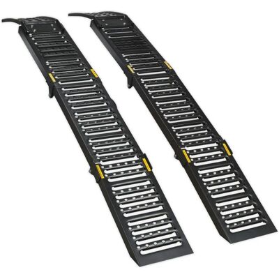 Sealey FCR500 Steel Folding Loading Ramps - 500Kg Capacity Sealey FCR500 Steel Folding Loading Ramps - 500Kg Capacity