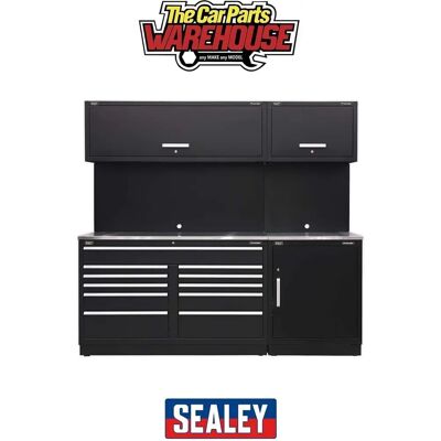 Sealey - APMSCOMBO4SS Modular Storage System - Stainless Steel - Heavy-duty storage Sealey - APMSCOMBO4SS Modular Storage System - Stainless Steel - Heavy-duty storage