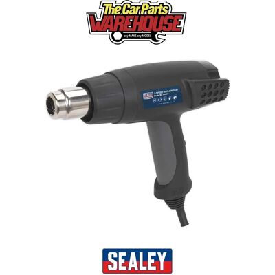 Sealey HS100 Hot Air Gun - 2000W, 3-Speed, 50/420/650°C - Hot Air Gun Sealey HS100 Hot Air Gun - 2000W, 3-Speed, 50/420/650°C - Hot Air Gun