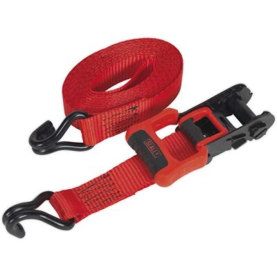 Sealey Ratchet Tie Down - 32mm x 4.9m Polyester Webbing - Load Restraint Sealey Ratchet Tie Down - 32mm x 4.9m Polyester Webbing - Load Restraint