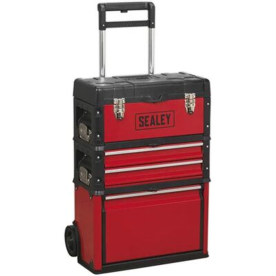 Sealey AP548 Mobile Steel/Composite Toolbox - 3 Compartment Sealey AP548 Mobile Steel/Composite Toolbox - 3 Compartment