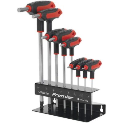 Sealey AK7195 Ball-End Hex Key Set 8pc T-Handle Metric - Hex Key Set Sealey AK7195 Ball-End Hex Key Set 8pc T-Handle Metric - Hex Key Set