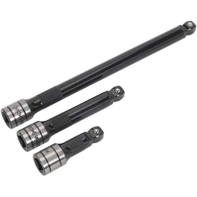 Juego de varillas de extensión oscilantes/rígidas Sealey AK7692 - 3 piezas, 1/2" cuadrado, Serie Negra Juego de varillas de extensión oscilantes/rígidas Sealey AK7692 - 3 piezas, 1/2" cuadrado, Serie Negra