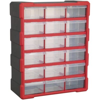 Sealey APDC18R Dulap cu 18 sertare - Roșu/Negru - Cabinet box Sealey APDC18R Dulap cu 18 sertare - Roșu/Negru - Cabinet box