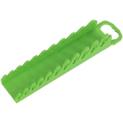 Support pour clés Sealey WR10HV Capacité 10 Clés Courtes - Vert Haute Visibilité Support pour clés Sealey WR10HV Capacité 10 Clés Courtes - Vert Haute Visibilité