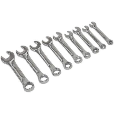 Juego de llaves combinadas cortas Siegen Tools S01157 - 9 piezas, Métrico Juego de llaves combinadas cortas Siegen Tools S01157 - 9 piezas, Métrico