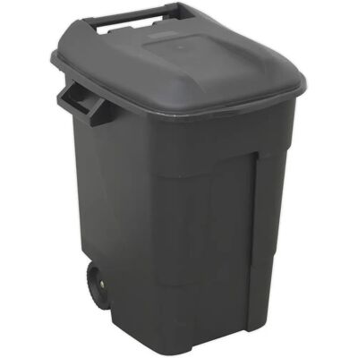 Sealey BM100 Refuse/Wheelie Bin 100L - Black Sealey BM100 Refuse/Wheelie Bin 100L - Black