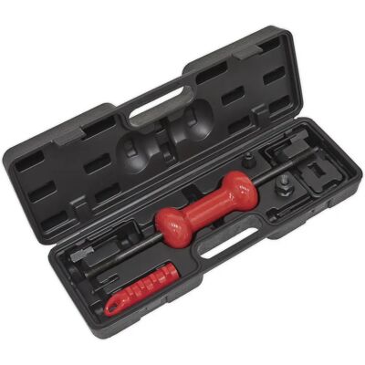 Sealey DP9/5B Slide Hammer Kit - 9pc, Weight 2.04kg, Rubber Handle, Storage Case Sealey DP9/5B Slide Hammer Kit - 9pc, Weight 2.04kg, Rubber Handle, Storage Case