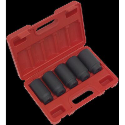 Sealey SX050 Impact Hub Nut Socket Set - 5pc, 1/2" Drive Sealey SX050 Impact Hub Nut Socket Set - 5pc, 1/2" Drive