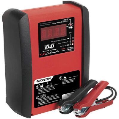 Sealey Schumacher Intelligent Speed Charge Battery Charger - 12V 15A Sealey Schumacher Intelligent Speed Charge Battery Charger - 12V 15A