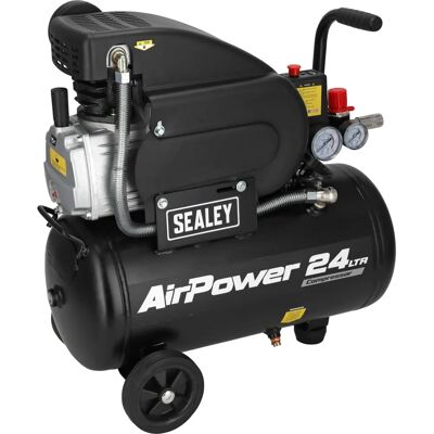 Sealey 24L Aluminium 2hp Direct Drive Air Compressor SAC2420A - Air Compressor Sealey 24L Aluminium 2hp Direct Drive Air Compressor SAC2420A - Air Compressor
