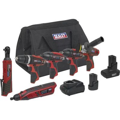 Sealey CP1200COMBO2 12V Cordless Power Tool Combo 6pc Kit - Compact, lightweight, versatile power tools Sealey CP1200COMBO2 12V Cordless Power Tool Combo 6pc Kit - Compact, lightweight, versatile power tools
