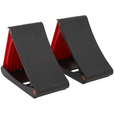 Sealey WCF01 Folding Wheel Chocks - Pair Sealey WCF01 Folding Wheel Chocks - Pair