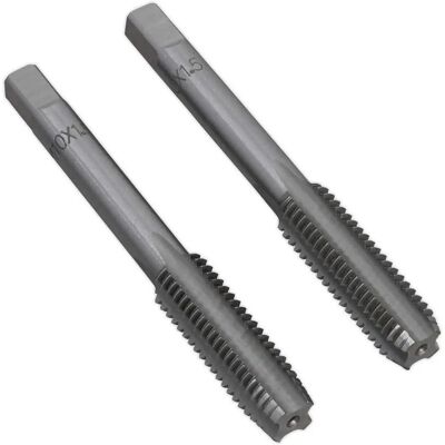 Sealey TSM10 Tap Set M10 x 1.5mm - High Quality Steel, 2pc Sealey TSM10 Tap Set M10 x 1.5mm - High Quality Steel, 2pc