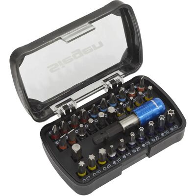 Jeu de 32 mèches pour outils électriques Siegen - Codage couleur - S2 - Publicité Jeu de 32 mèches pour outils électriques Siegen - Codage couleur - S2 - Publicité