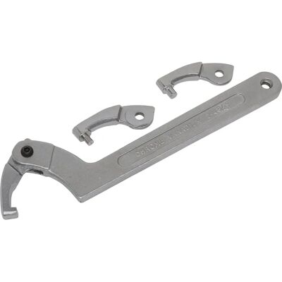 Sealey SMC2L Adjustable C Spanner - Hook & Pin Wrench Set 4pc Sealey SMC2L Adjustable C Spanner - Hook & Pin Wrench Set 4pc