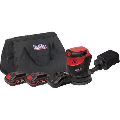 Sealey CP20VOSKIT 20V Cordless Orbital Sander Kit - 125mm Sealey CP20VOSKIT 20V Cordless Orbital Sander Kit - 125mm