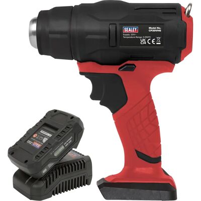 Sealey Cordless Hot Air Gun Kit 20V - Lightweight, 550°C, Multi-Nozzle - Hot Air Gun Sealey Cordless Hot Air Gun Kit 20V - Lightweight, 550°C, Multi-Nozzle - Hot Air Gun